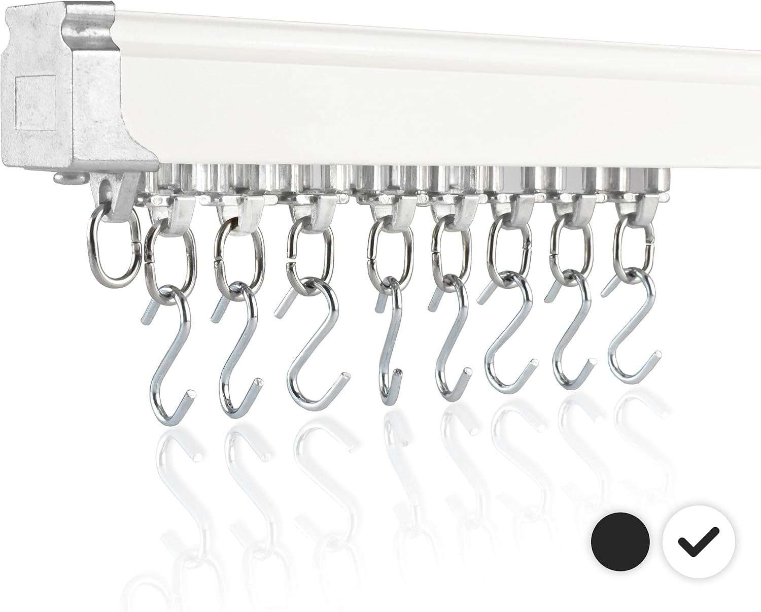 Ceiling Curtain Track Set - 3ft-16.4ft / 5 Meter For Living Room Bedroom Drop Ceiling Shower