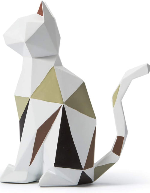 Load image into Gallery viewer, Cat Statue Sculpture Modern Figurine Decor Home Gifts Table Centerpiece Crafts Polyresin Arts 7.3inch
