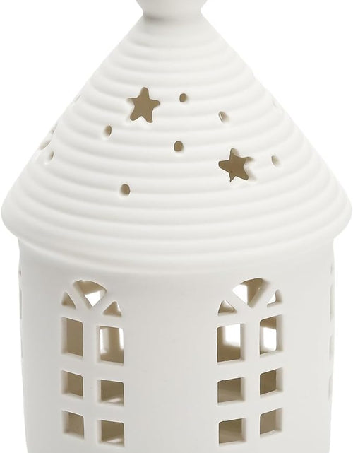 Load image into Gallery viewer, Ceramic Lighthouse Home Decoration Tabletop Handcarved Porcelain Figures with LED light Battery Included
