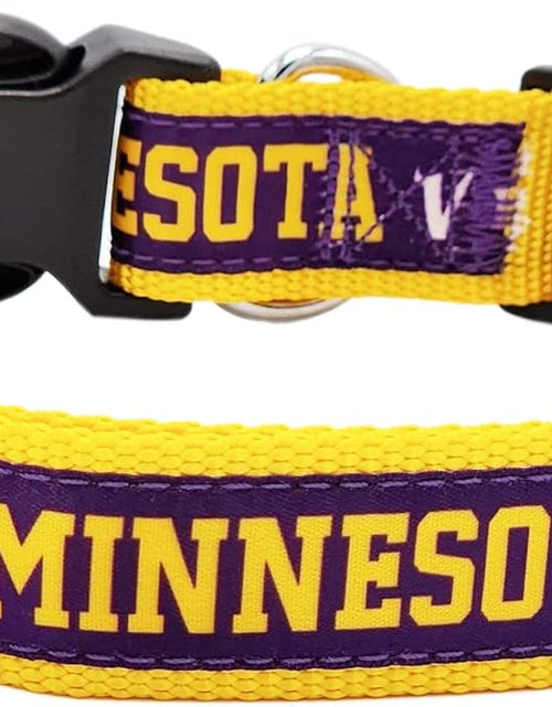 Load image into Gallery viewer, NFL PET Collar Minnesota Vikings Dog Collar, Medium Football Team Collar for Dogs &amp; Cats
