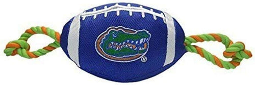 Load image into Gallery viewer, NCAA Florida Gators Football Dog Toy, Tough Quality Nylon Materials 1 Count (Pack of 1)
