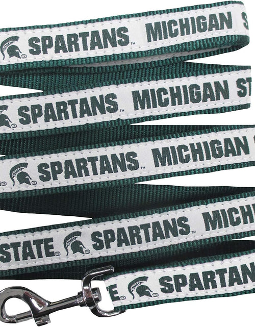 Load image into Gallery viewer, NCAA PET Leash, Medium, Michigan State Spartans, Dog Leash, Shiny &amp; Colorful Leash for Dogs &amp; Cats
