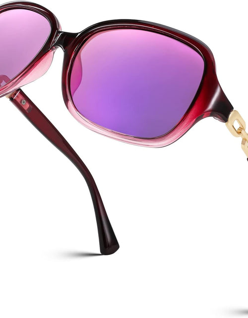 Load image into Gallery viewer, Vintage Square Polarized Sunglasses for Women UV400 Travel Driving Fashion Arcuate Sunglasses
