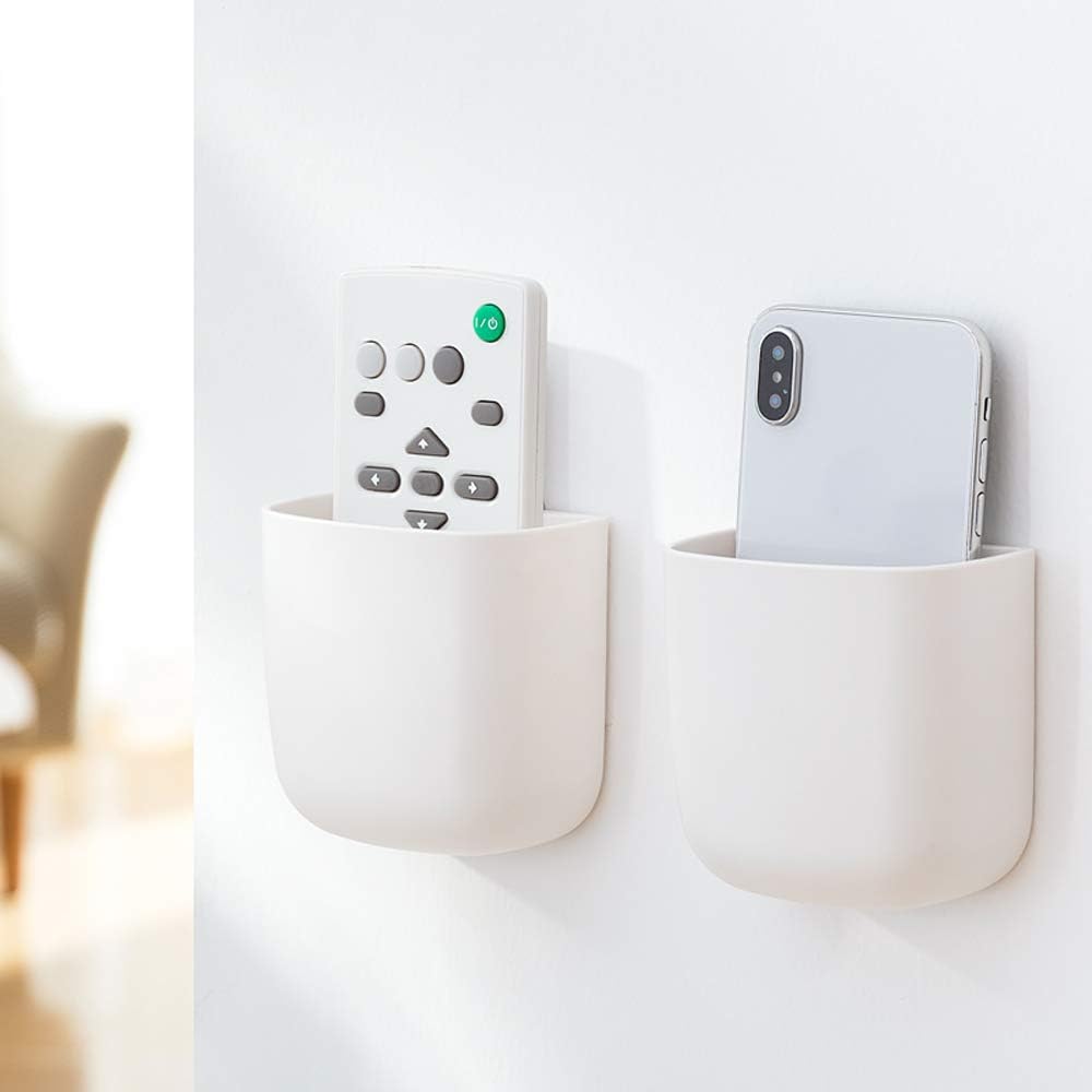 2 Pack Wall Mounted Remote Control Holder with Adhesive