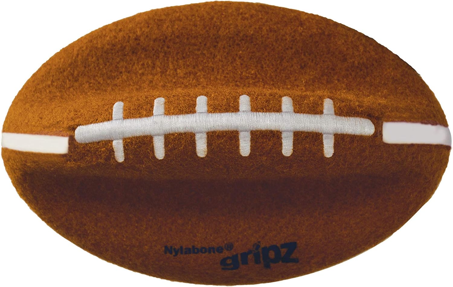 Football Gripz Fetch Toy, Squeaky Ball Chew Toy for Dogs, Medium (1 Count) Medium