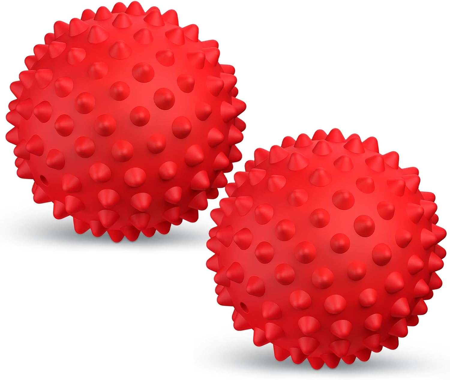 Dog Balls Squeaky Dog Toys for Large Dogs, Dog Toys for Aggressive Chewers, Floatable Rubber Pet Toys for Medium Breed Pack of 2