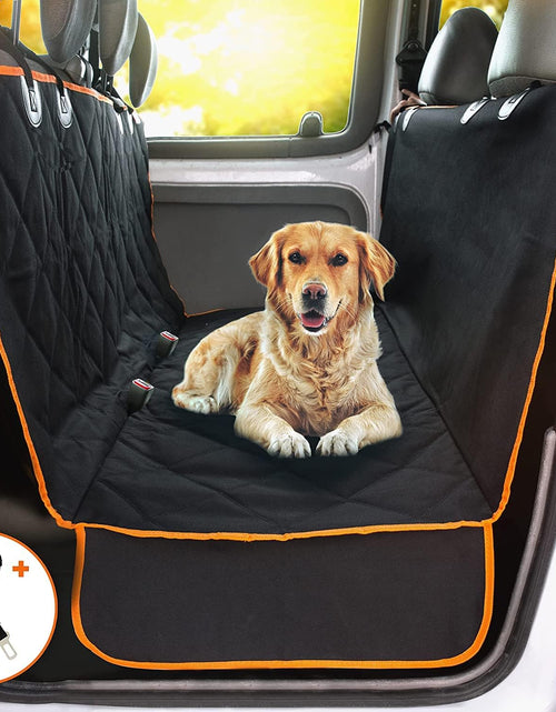 Load image into Gallery viewer, Dog Car Seat Cover for Back Seat for XL Cars, SUVs &amp; Trucks, Nonslip Backseat Dog Hammock, Waterproof Scratchproof Protection Against Dirt, Pet Fur w/Side Flaps
