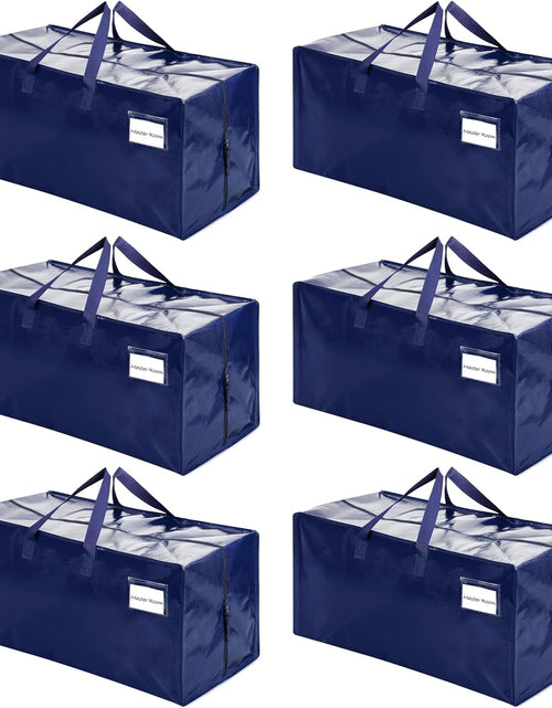 Load image into Gallery viewer, 6 Pack Moving Bags w/Backpack Straps, Moving Boxes &amp; Storage Bins Alternative, Packing Supplies, Camping Accessories
