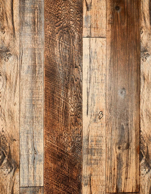 Load image into Gallery viewer, Brown Wood Peel and Stick Wallpaper 17.8&quot; X 118.8&quot; Self Adhesive Removable Decorative Film Wood Grain
