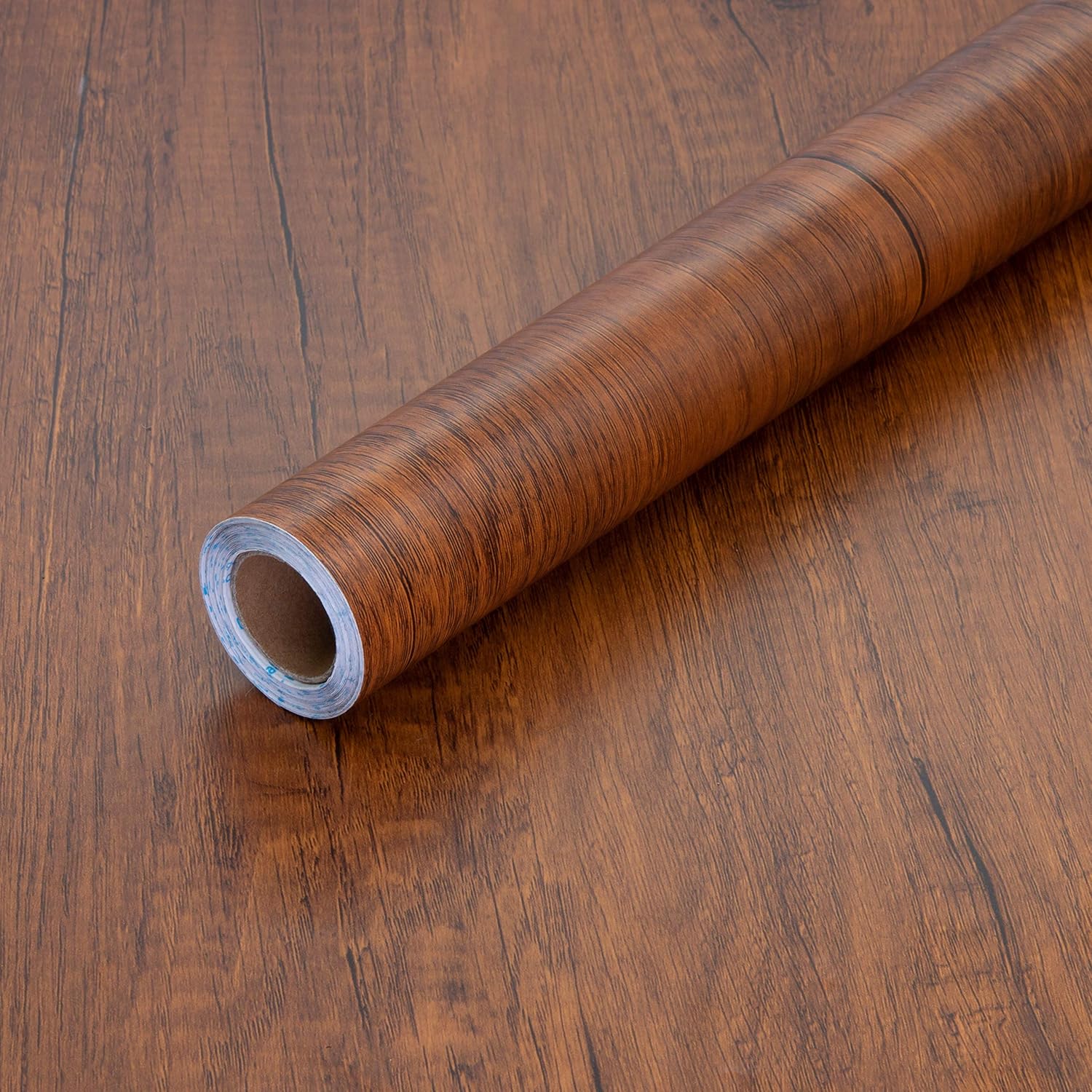 Peel and Stick Wood Grain Contact Paper 17.71" X 118" Brown Wooden Look Wallpaper Self-Adhesive