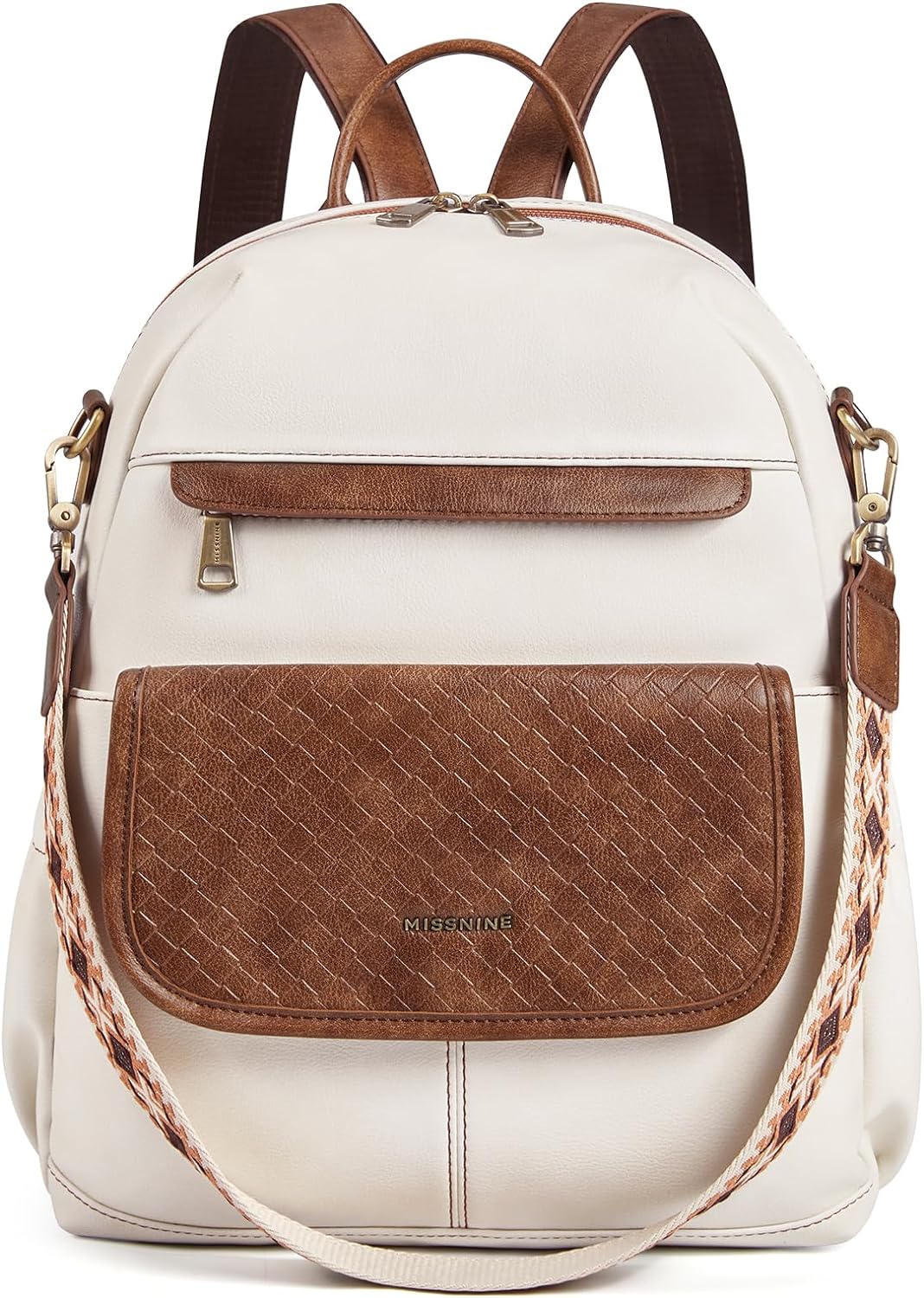 PU Leather Backpack Purse for Women, Convertible Travel Backpack, Designer Ladies Shoulder Bag