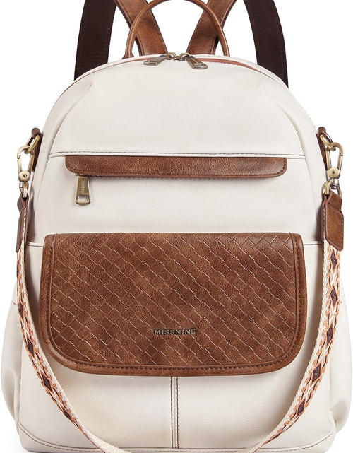 Load image into Gallery viewer, PU Leather Backpack Purse for Women, Convertible Travel Backpack, Designer Ladies Shoulder Bag
