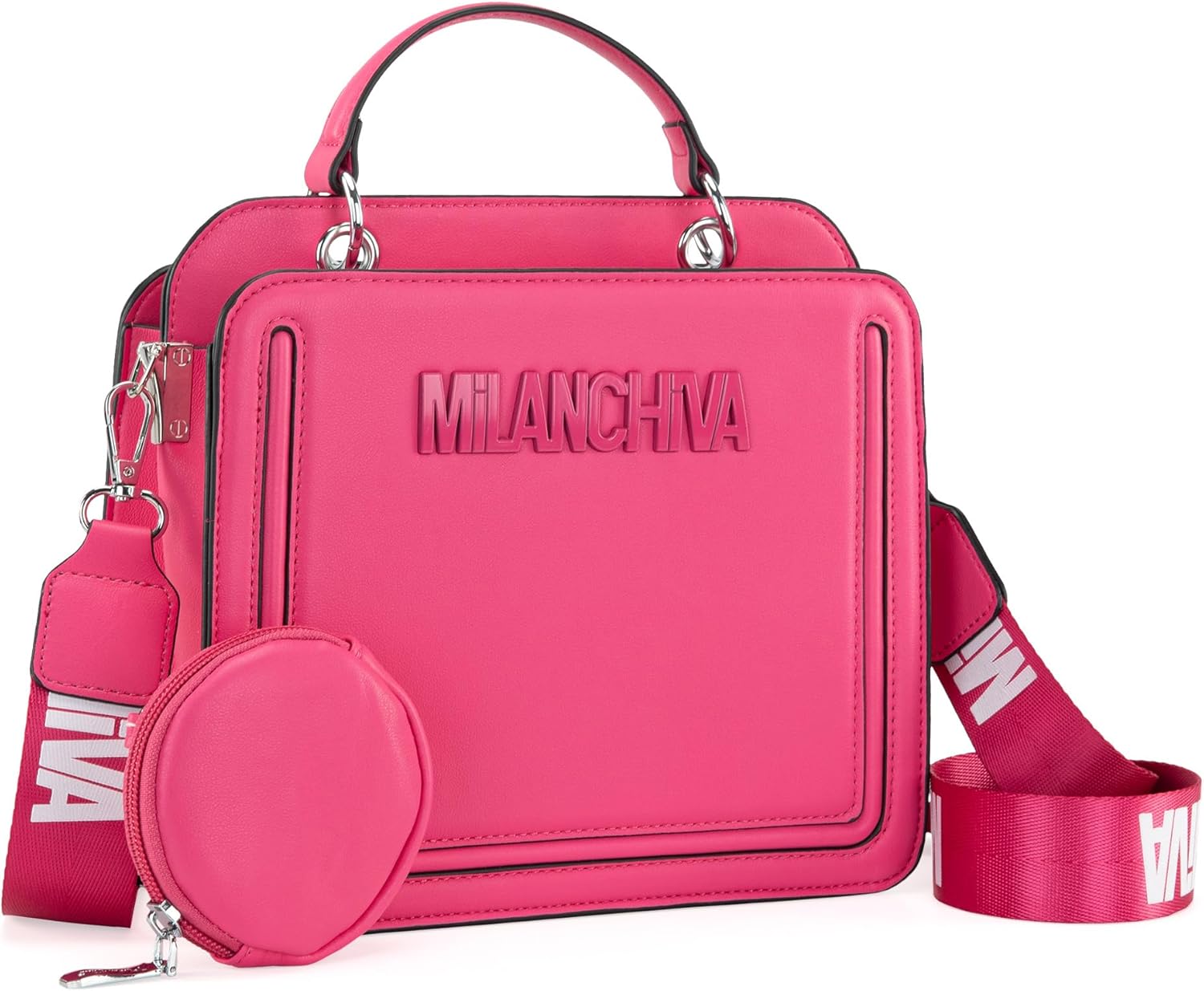 Quilted Small Tote Bag for Women Top Handle Purse with Coin Purse