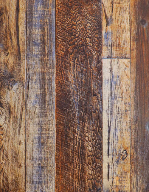 Load image into Gallery viewer, Faux Wood Wallpaper, Peel and Stick Self-Adhesive Vinyl Decorative Wallpaper Removable and Waterproof 17.7 x 787.4 Inches, Brown
