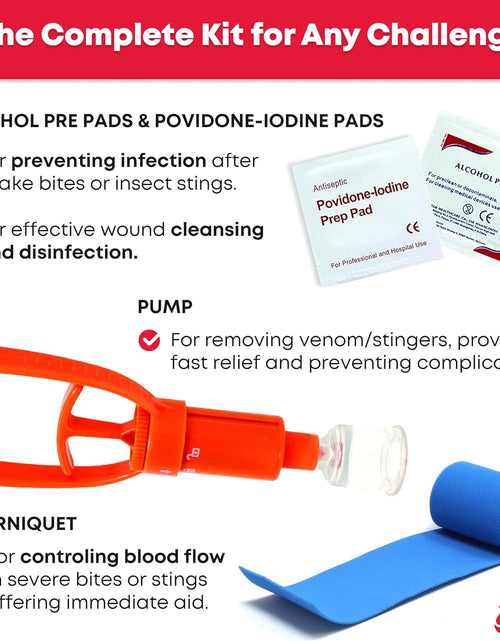 Load image into Gallery viewer, First Aid Snake Bite Venom Extractor Kit Latex Free
