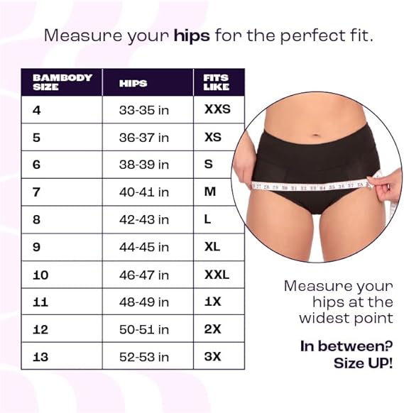 Absorbent Panty, Period Underwear for Women and Teens - Menstrual, Postpartum, 1 Pack