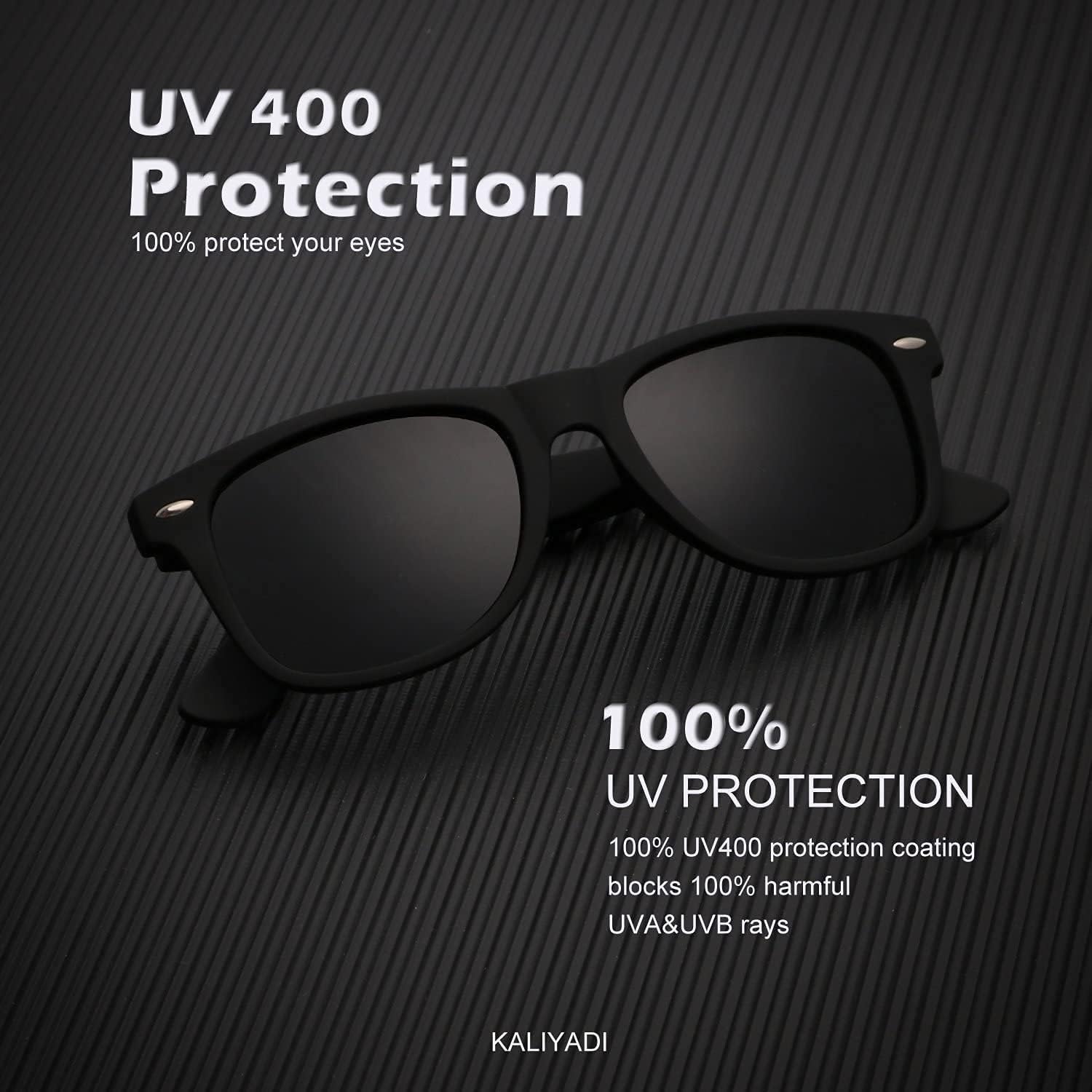 Polarized Sunglasses for Men and Women Matte Finish Sun glasses Color Mirror Lens UV Blocking (3 Pack)