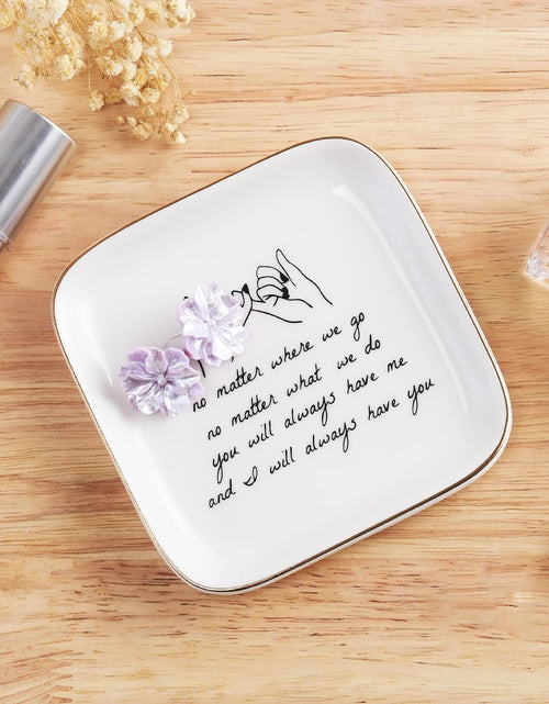 Load image into Gallery viewer, Gifts for Friends Going Away Friendship Ceramic Ring Dish (Friendship Long Distance)
