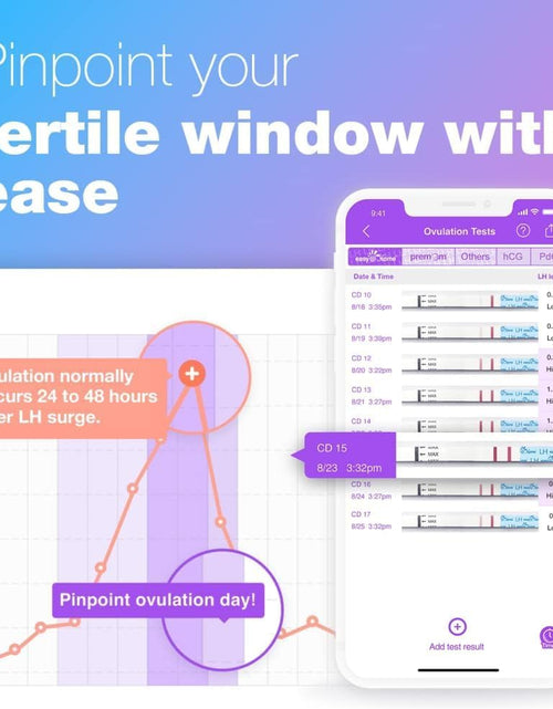 Load image into Gallery viewer, 50 Ovulation Test Strips and 20 Pregnancy Test Strips Combo Kit, (50 LH + 20 HCG)-Package May Vary
