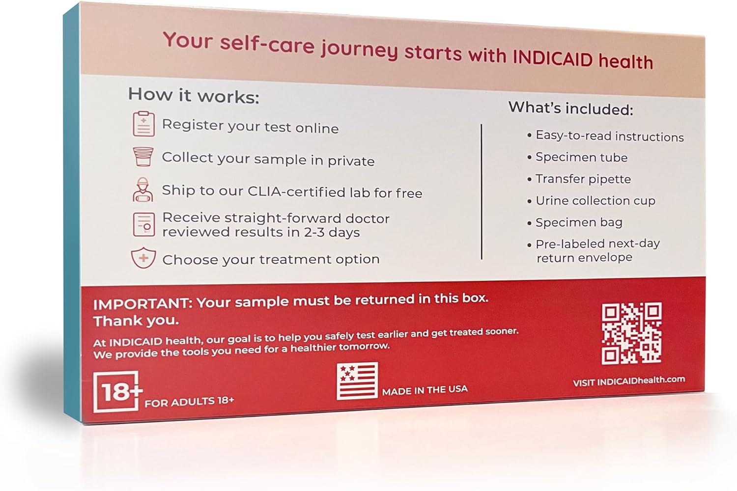 Sexual Health Test 2 for Men & Women - Chlamydia and Gonorrhea Test