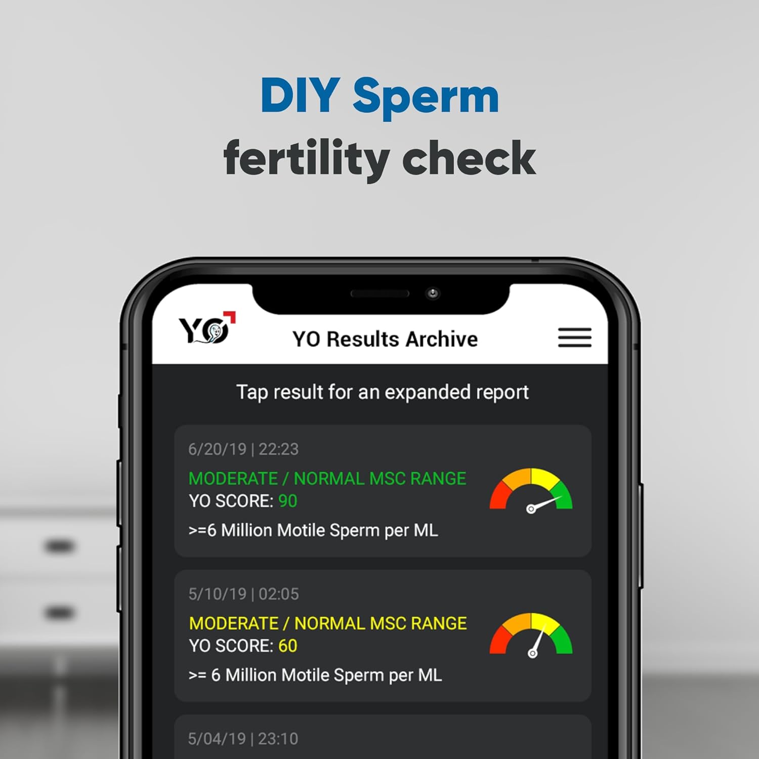 Home Sperm Test | at-Home Fertility Test Kit for Men | Check Motile Sperm Concentration with 97% Accuracy