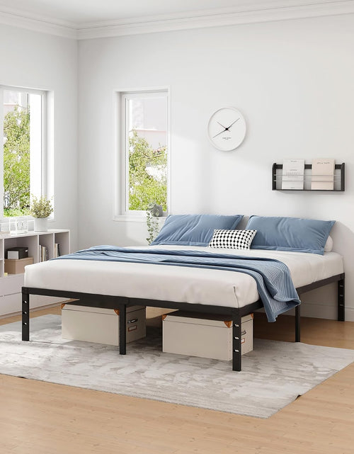 Load image into Gallery viewer, Metal Bed Frame-Simple and Atmospheric Metal Platform Bed Frame, Storage Space Under The Bed, 18 Inch, King
