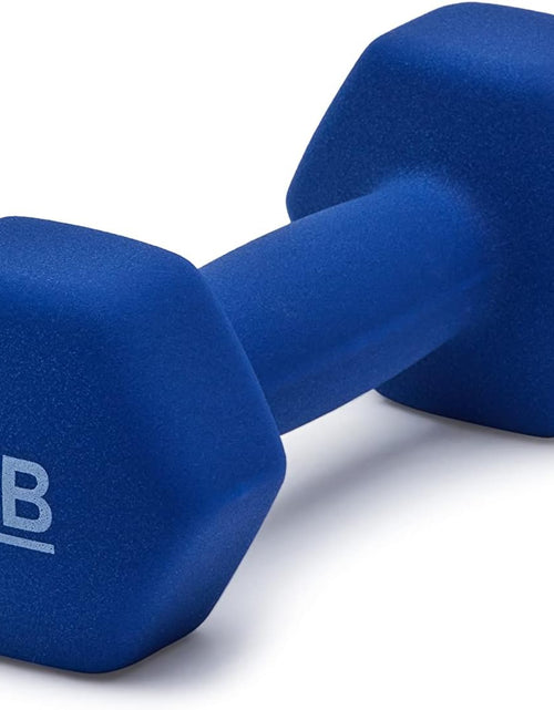 Load image into Gallery viewer, Neoprene Coated Hexagon Workout Dumbbell Hand Weight, 10 Pound Pair
