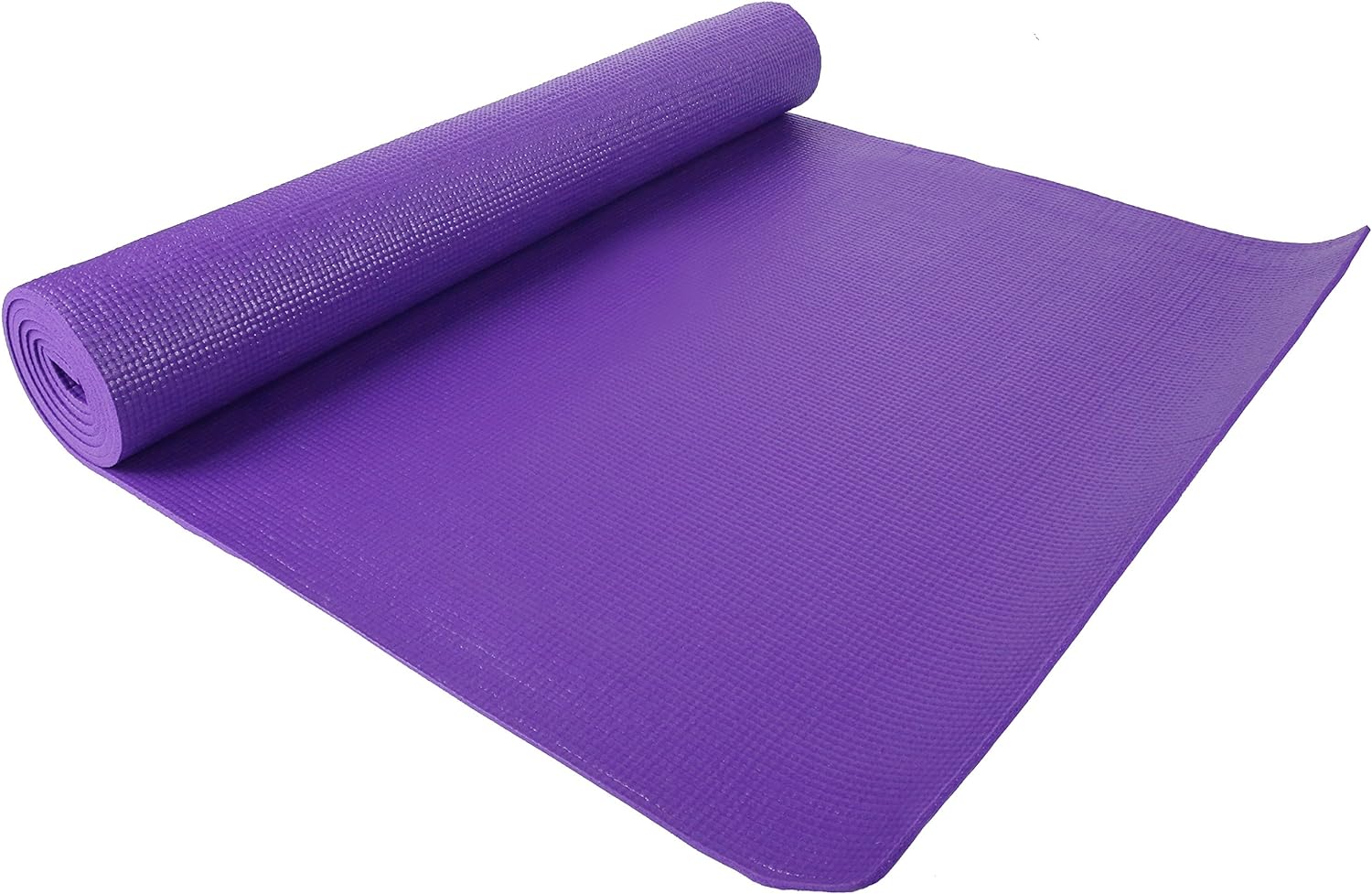 All Purpose 1/4-Inch High Density Anti-Tear Exercise Yoga Mat with Carrying Strap, Purple, Mat only