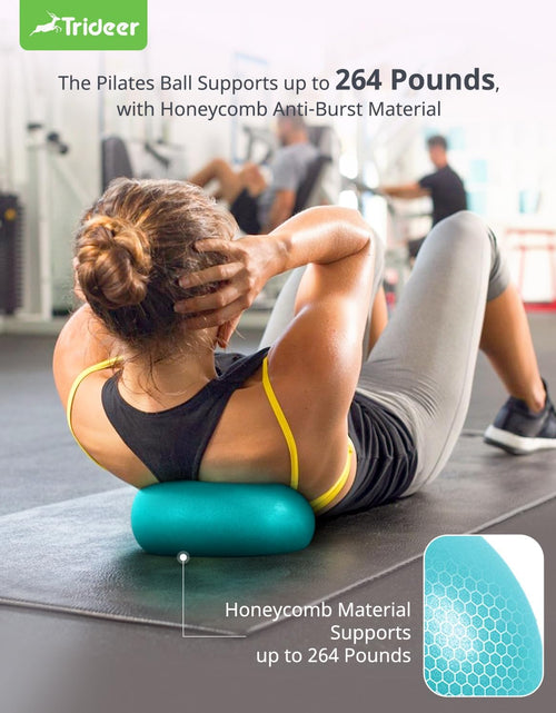 Load image into Gallery viewer, Pilates Ball 9 Inch Core Ball, Small Exercise Ball with Exercise Guide, Turkis
