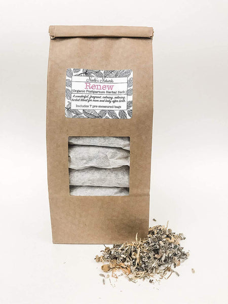 Organic Postpartum Herbal Bath - Pack of 7 sachets - For after childbirth - Sitz Bath