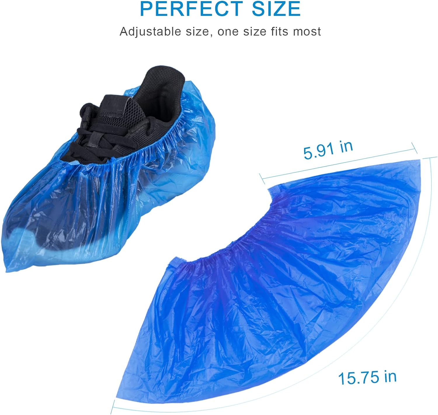 Disposable Shoe Covers, 50 PCS (25 Pairs) Green Convenience Boot Cover, Waterproof, Non slip, One Size Fit Most
