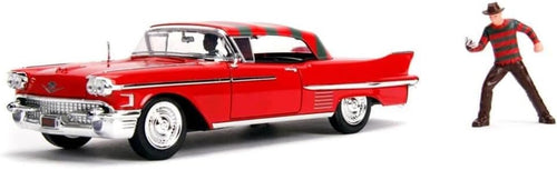 Load image into Gallery viewer, 1:24 Nightmare - &#39;57 Cadillac W/Figure, Red, Standard, 26066
