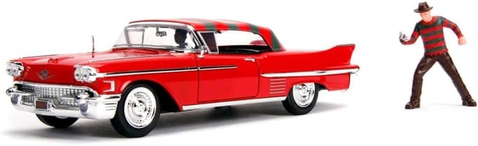 1:24 Nightmare - '57 Cadillac W/Figure, Red, Standard, 26066