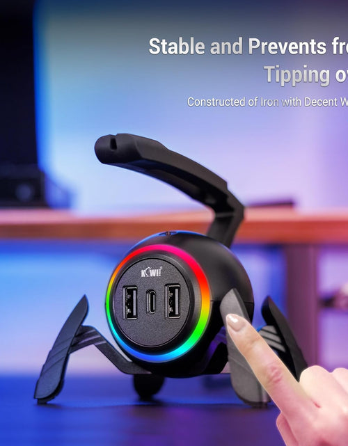 Load image into Gallery viewer, Mouse Bungee RGB Gaming Mouse Cord Holder Controller, USB Port Style Mouse Bungee
