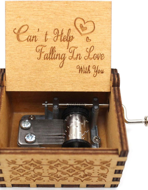 Load image into Gallery viewer, Wooden Music Box - Can’t Help Falling in Love Music Boxf or The Lover Or Boyfriend
