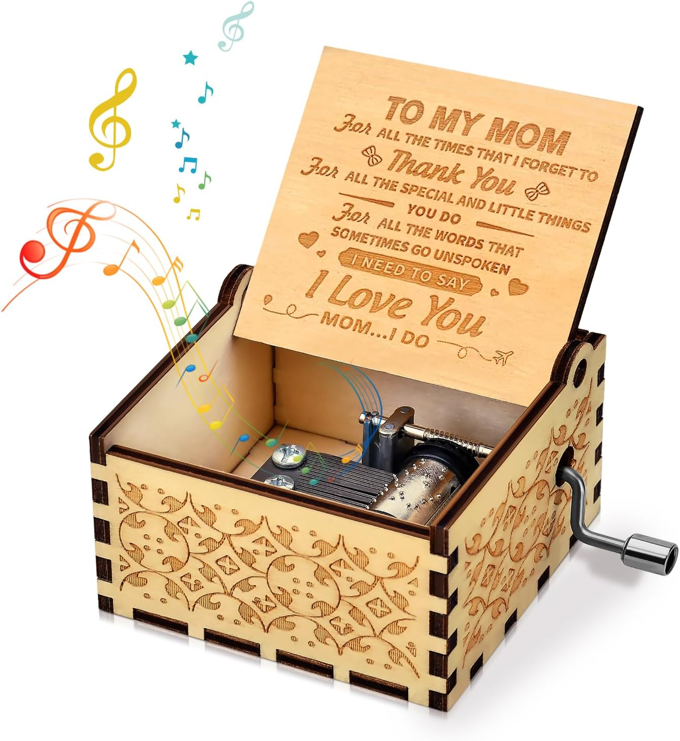 Mothers Day for Mom Gifts from Daughter Son Gifts Hand Crank Music Box