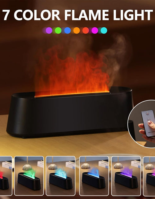 Load image into Gallery viewer, Air Humidifier with 7 Colors Light, Aromatherapy Diffuser, Oil Diffuser, Black
