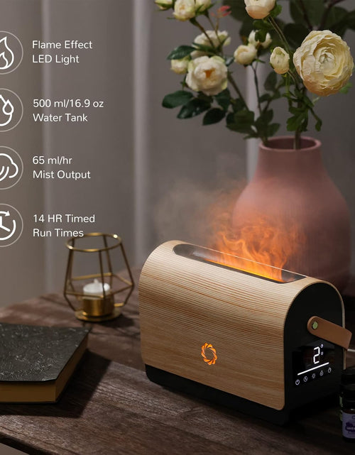 Load image into Gallery viewer, 500ml Flame Diffuser, Aroma Essential Oil Diffuser, Ultrasonic Cool Mist Humidifier, LF500M Fire Diffuser
