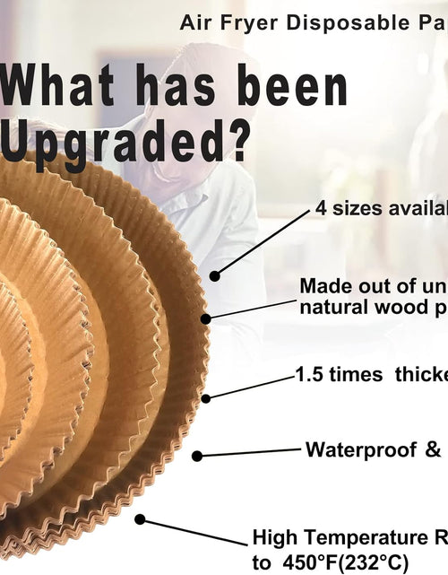 Load image into Gallery viewer, Disposable Air Fryer Paper Liners, 9 Inch Round Parchment Paper Liners for 4 qt 5 qt 6 qt
