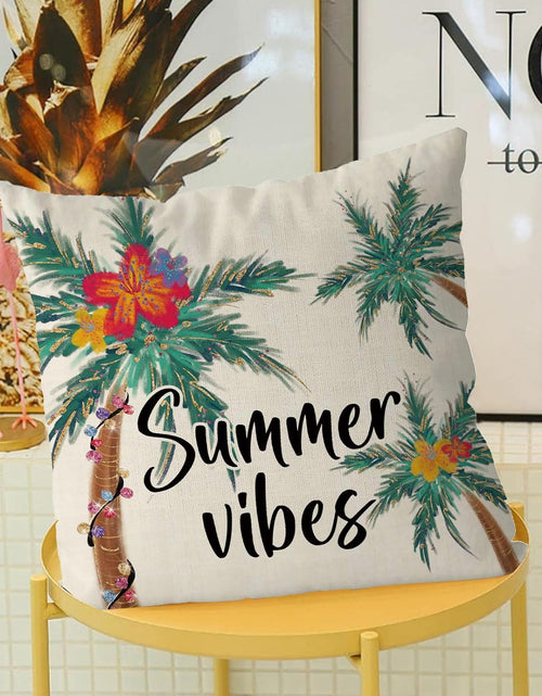 Load image into Gallery viewer, Set of 4 Flamingo Watermelon Throw Pillow Covers Summer Farmhouse Cushion Cases

