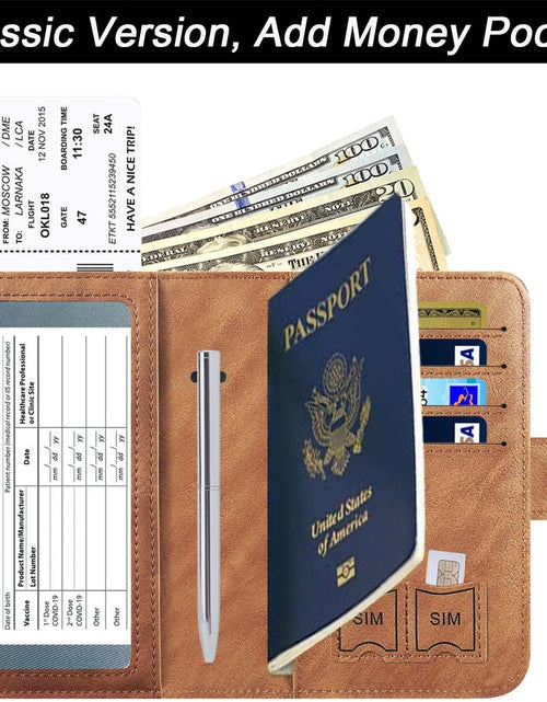 Load image into Gallery viewer, Passport Holder Cover Wallet Travel Essentials Accessories for Men Women (2#Brown)
