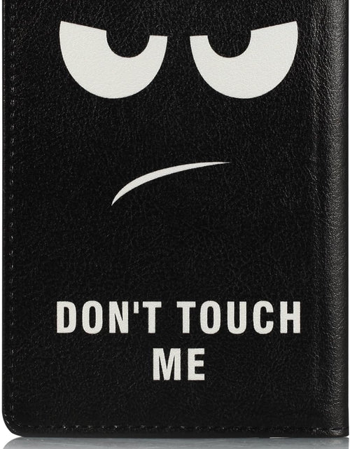 Load image into Gallery viewer, Passport Holder Cover Case PU Leather RFID Blocking Card Holder Cute Luggage Wallet Case for Women Men, Don&#39;t Touch
