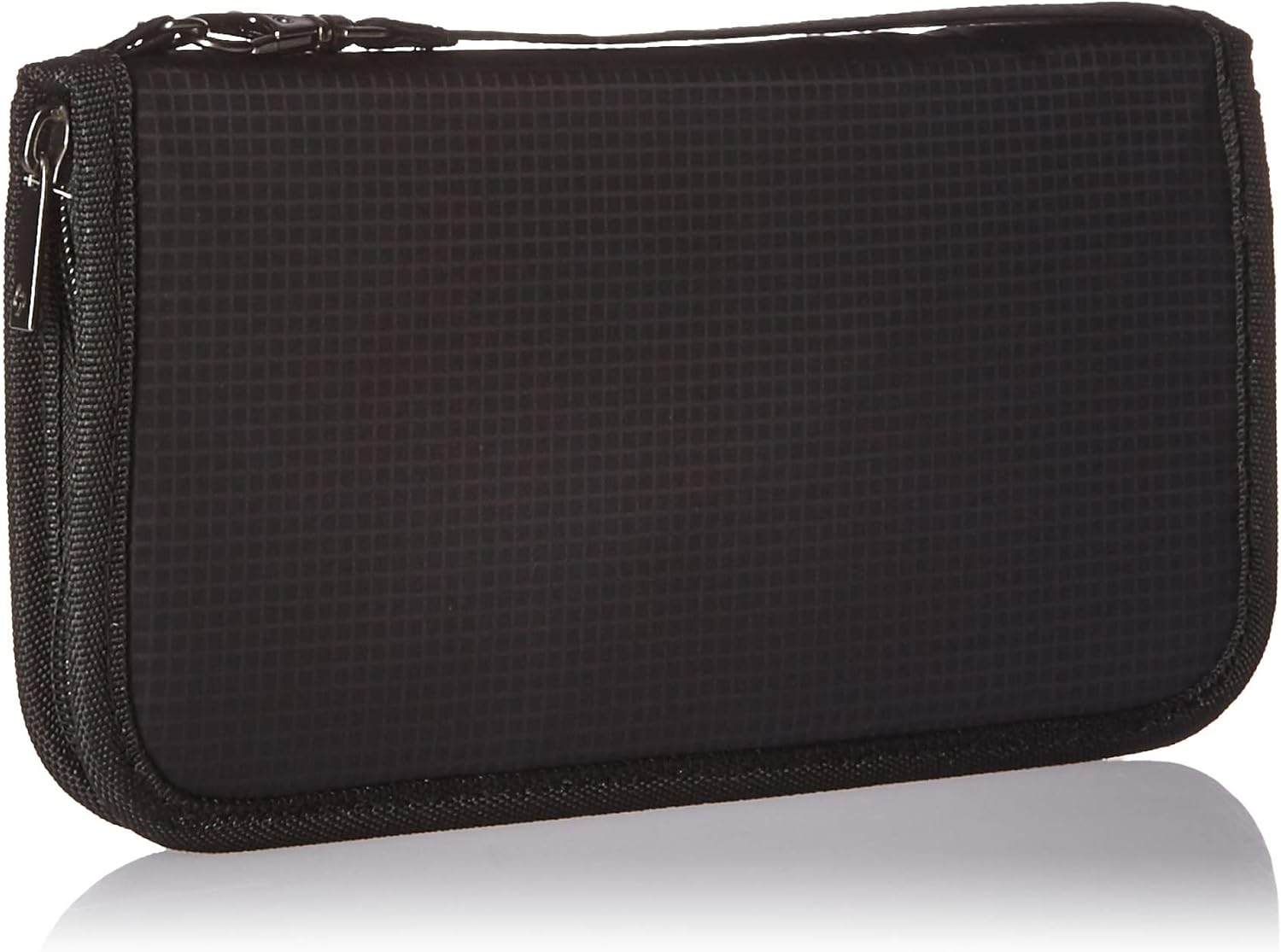 RFID Zip Close Travel Wallet, Black, One Size