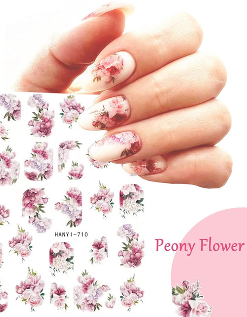 Load image into Gallery viewer, 9 Sheets Flower Nail Art Stickers Decals 3D Self-Adhesive Nail Decals Spring Floral
