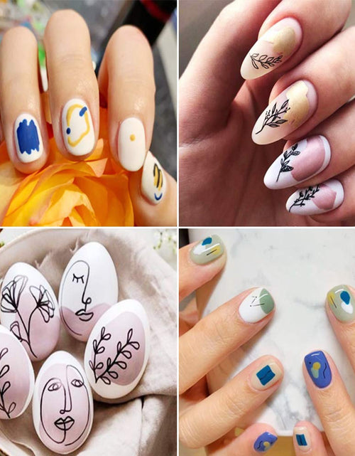 Load image into Gallery viewer, Graffiti Fun Nail Art Stickers, Abstract Nail Decals 3D Self-Adhesive, 6 Sheets
