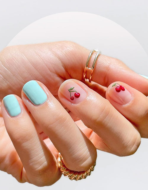 Load image into Gallery viewer, 5D Nail Stickers Rhinestones Nail Art Crystal Cherry Art
