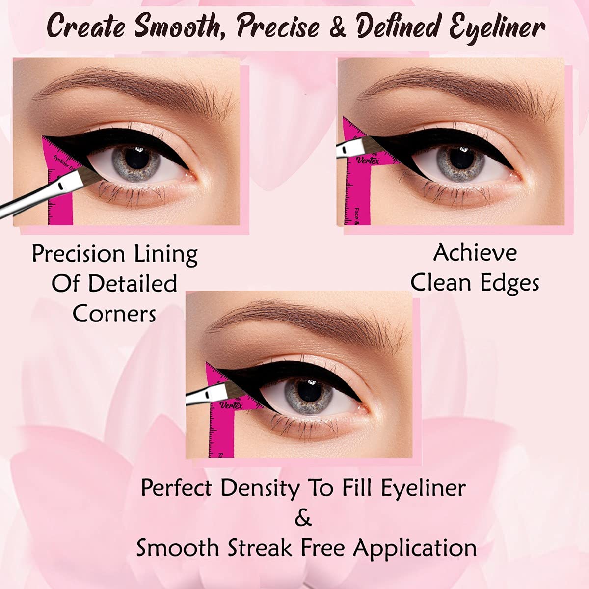 Eyeliner Stencils Pencil Liquid Waterproof Tool For Liner Makeup Brush Pen Stamp