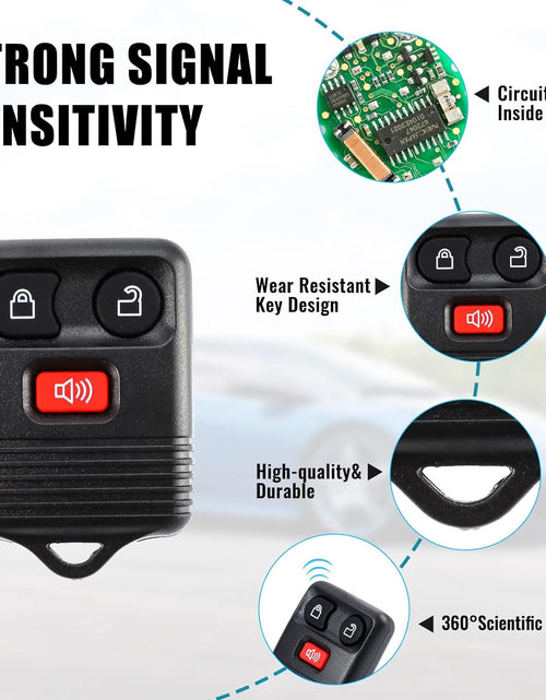 Load image into Gallery viewer, 2 Replacement Keyless Entry Remote Key Fob Clicker Transmitter for Ford 1998-2016
