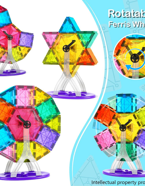 Load image into Gallery viewer, 57PCS Magnetic Tiles Building Blocks Set | Educational
