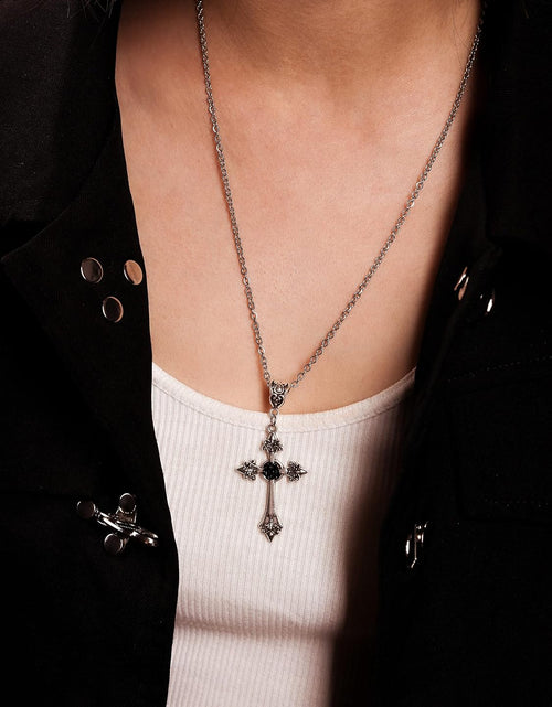 Load image into Gallery viewer, Gothic Cross Necklace, Cross Choker
